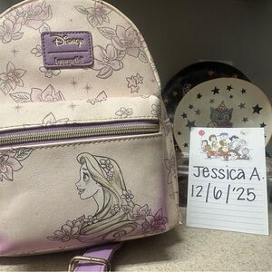 Disney Loungefly RAPUNZEL Floral Backpack